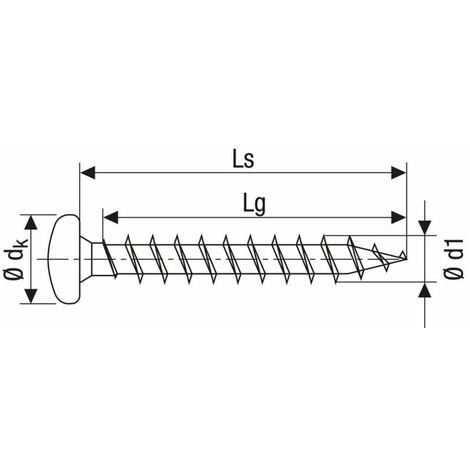 SPAX Vis universelle 3 x 10 mm, 100 pièces, filetage complet, tête demi-ronde, T-STAR plus T10, pointe S, WIROX - 42010300102 (1/2)