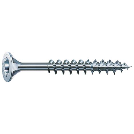 SPAX Vis universelle, 6 x 90 mm, 200 pièces, filetage partiel, tête fraisée, T-STAR plus T30, 4CUT, WIROX - 0191010600905