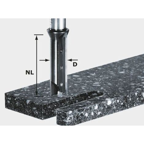 Festool – 491110 – Fraise à rainurer pour défonceuse – Plaquettes réversibles HW S12 D14/45 – Précision élevée pour assemblages en angle
