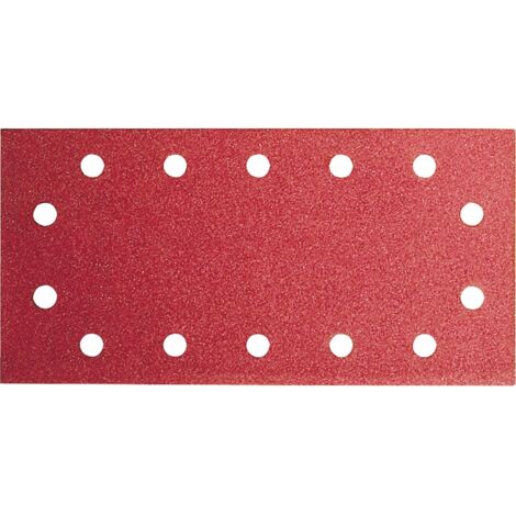 Boîte de 10 abrasifs velcro perforés 115x230mm G80 BOSCH 2608605317