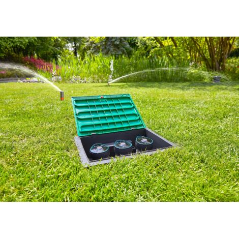 GARDENA Regard Pré-Montable V1 - Boîtier De Sol Pour Vannes D'Arrosage Enterrées - Installation Facile