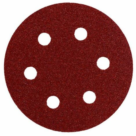 METABO 25 feuilles abrasives auto-agrippantes, 80 mm, P 60, série professional, pour bois et métal, pour ponceuse excentrique (624052000) (1/2)