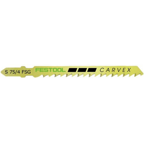 Lame de scie sauteuse S 75/4 FSG – Acier HCS pour bois dur – Denture alternée pour coupe rapide – Compatible rail de guidage Festool