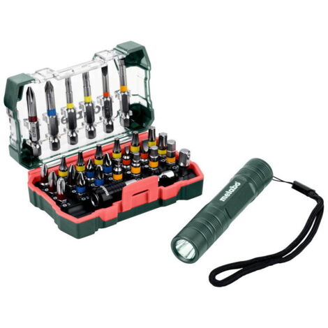 Metabo Accessoires - Coffrets de 29 embouts et 1 lampe LED 626721000