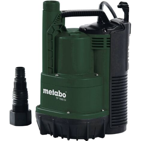 Metabo – Pompe immergée 7500 l/h – Débit max 7500 l/h – Hauteur refoulement 6,5 m – Protection moteur contre surchauffe – Longueur câble 10 m - W76418 (1/10)