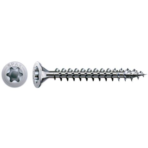 SPAX Vis universelle, 3,5 x 30 mm, 200 unités, Tête centrante, Tête fraisée, T-STAR plus T20, 4CUT, WIROX - 1191010350303