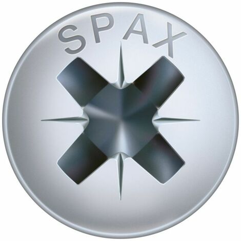 Vis universelle SPAX, 5 x 50 mm, 6 pièces, filetage partiel, tête ronde, fente cruciforme Z2, 4CUT, WIROX - 4231010500501