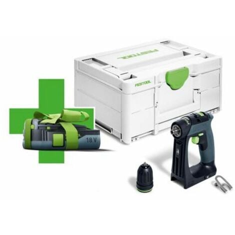 Festool Perceuse-visseuse à accu CXS 18-Basic-3,0 - 578063 incl. 1 accu gratuit dans la livraison