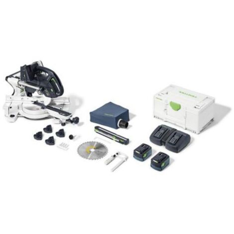 Festool – Scie à onglet sans fil 18V – Profondeur de coupe 90mm – Angle d'onglet 60° – Moteur EC-TEC sans balais – Pour bois dur et panneaux