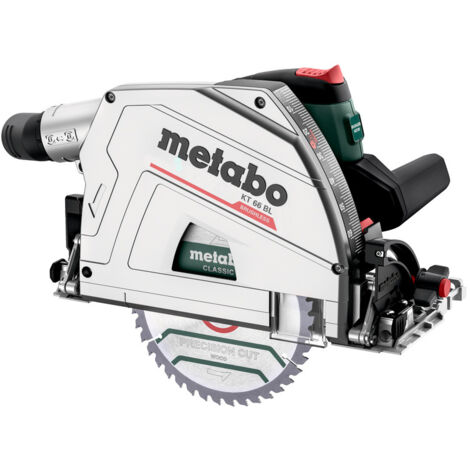Metabo – Scie circulaire plongeante 1200W – Profondeur de coupe 66mm – Vitesse variable 2250-5000 tr/min – Pour bois, plastique et métal - KT 66 BL