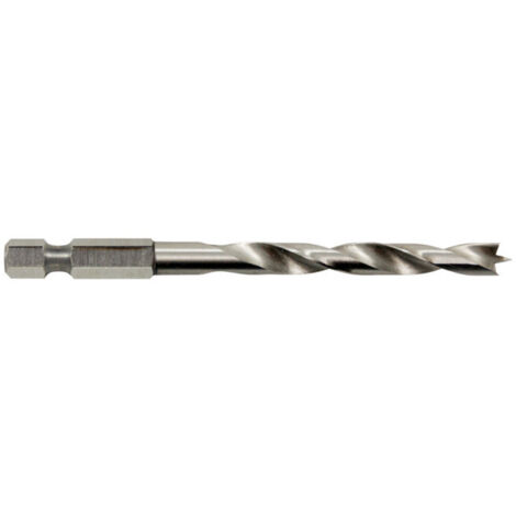 Mèche à bois pour usage professionnel 4,0 x 75 mm, avec queue à 6 pans metabo (1/3)