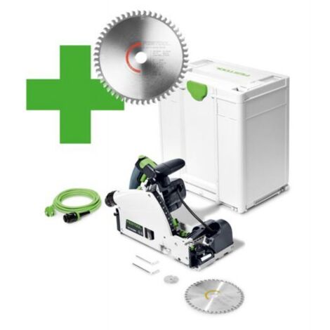 Festool – Scie plongeante inciseur 60mm – Lame diamantée pour bois dur – Moteur EC-TEC – KickbackStop pour sécurité – Découpe précise sans éclats