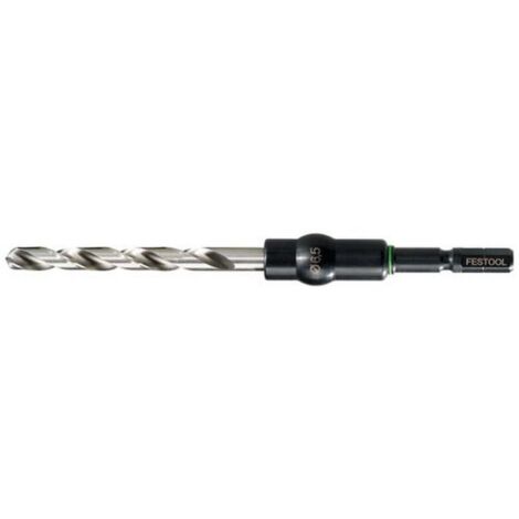 Festool – Foret hélicoïdal HSS D 10 mm longueur 75 mm pour acier et aluminium – Porte-foret CENTROTEC – 495309