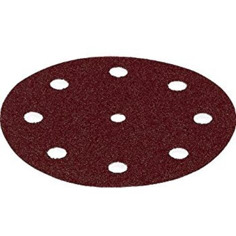 Festool – Disque abrasif de ponceuse 125mm P100 – Lot de 50 pièces pour ponçage bois dur – 499096