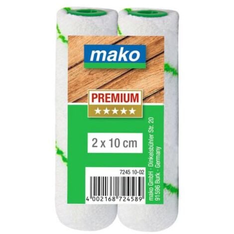 mako rouleau de glaçage rouleaux de rechange microfibre extra court PREMIUM 10cm - 724510-02