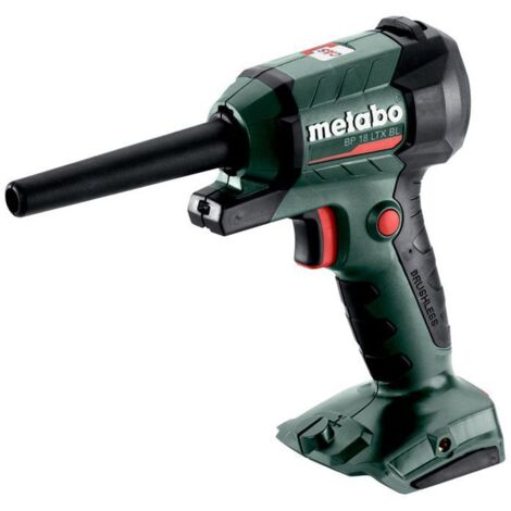 Metabo – Soufflette sans fil 18V – Moteur Brushless – Débit d'air 0,7 m³/min – Vitesse max 122 m/s – Lampe LED intégrée - 600798850
