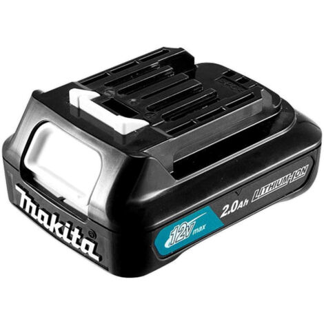 Makita – Batterie 12V 2.0Ah Li-Ion – Indicateur LED – Récupération rapide en 30 min – Protection contre surchauffe et décharge