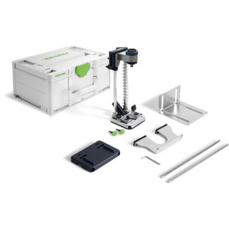 Festool – Support de perçage MB 40 pour perceuse – Perçage à angle droit – Compatible bois, métal, plastique – Réglage précis de profondeur - W345333