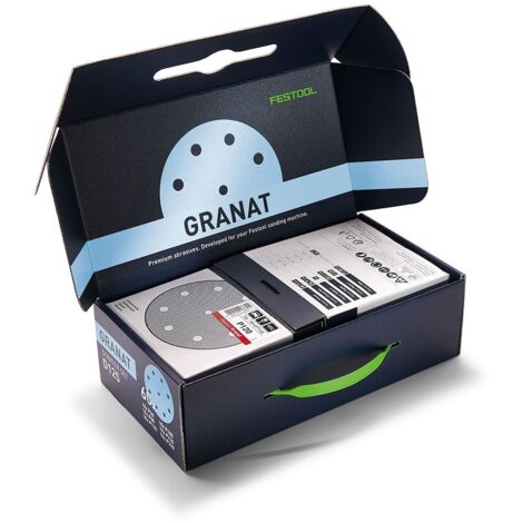 Festool – Disques abrasifs Granat D125 – Grain 80 pour peinture VOC – Lot de 5 – Compatibles avec ponceuses RO 125, ETS 125, ES 125