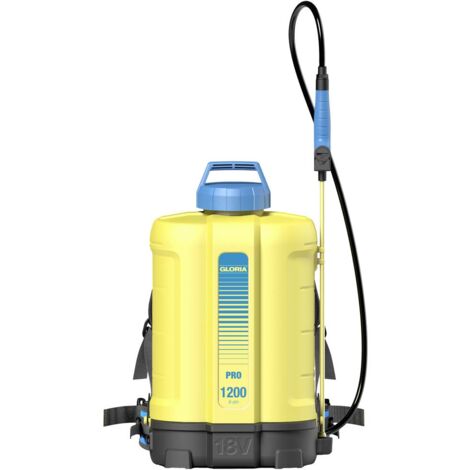 Pulvérisateur à dos électrique 18V – Capacité 12L – Pression 2,5 bar – Buses à jet plat et cône creux pour désherbage et protection des plantes - BLEU 12 L (1/9)