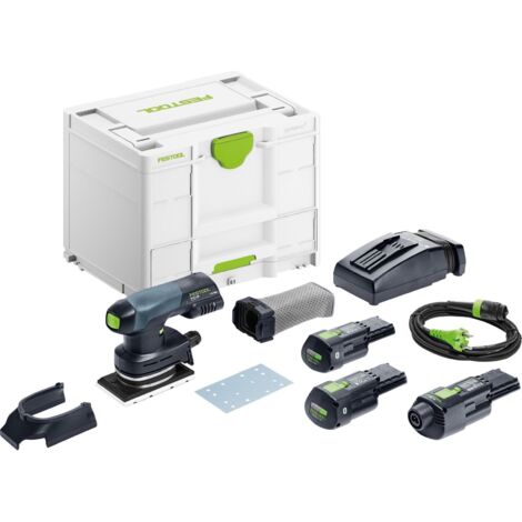 Festool – Ponceuse vibrante sans fil 18V – Moteur sans balais EC-TEC – 2,0 mm course de ponçage – Pour surfaces verticales et en hauteur