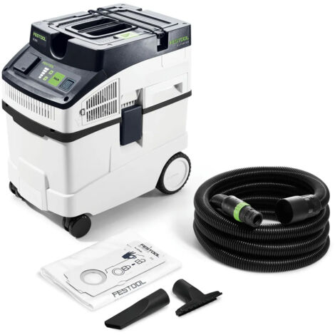Festool – Aspirateur professionnel CLEANTEC CT 25 – 350-1200W – Dépression 24000Pa – Capacité 25l – Pour chantiers et espaces confinés (1/5)