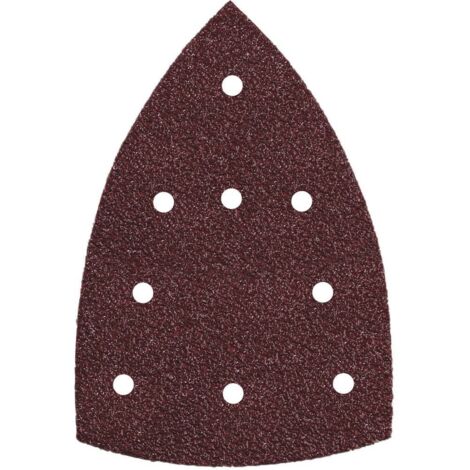 Feuilles abrasives auto-agrippantes 100 x 150 mm, P 80, 9 trous, à fixation auto-agrippante (SMA) Metabo 635207000 (1/2)