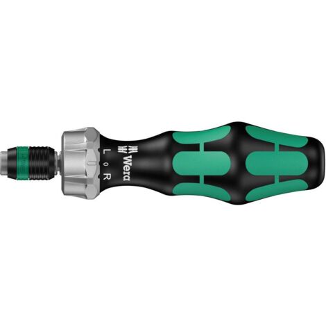 Wera – Tournevis à cliquet 816 RA – Couple max 50 Nm – Longueur 142 mm – Changement rapide d'embout Rapidaptor – Design ergonomique - C51116