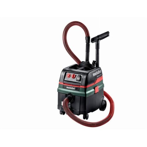 Aspirateur professionnel Metabo ASR 25 M SC – Débit d'air 4380 l/min – Dépression 248 hPa – Volume réservoir 25 l – Usage chantier (1/6)