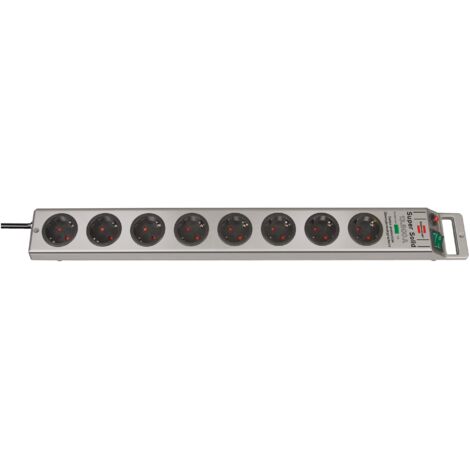 Brennenstuhl Super-Solid Line multiprise argenté 8 prises (1/7)
