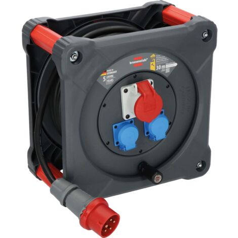 Enrouleur de câble Brennenstuhl professionalLINE CEE KD 3200 C1 IP44 30 m H07RN-F 5G2.5 - 9222300110 (1/5)