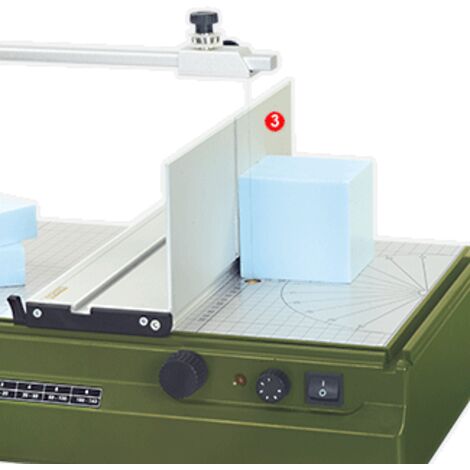 Proxxon – Butée THERMOCUT TA 300 pour coupes angulaires précises – Réglage 0-90° – Gorge en T intégrée – 27078
