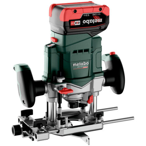 Metabo Défonceuse sans fil OFV 18 LTX BL 12, 2x LIHD 5,5AH + chargeur dans metaBox 340 (1/5)
