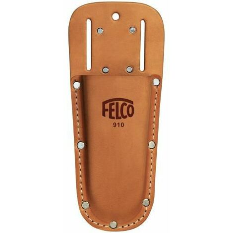 Étui en cuir véritable pour sécateur – Longueur 235mm – Largeur 90mm – Boucle de ceinture et clip de fixation – Protection optimale – Felco