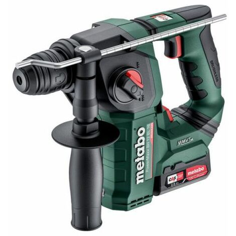 Metabo – Perforateur burineur sans fil 12V 1.3J 600207500 – Moteur Brushless – 2 batteries 2.0Ah – Pour béton, maçonnerie et acier - BH 12 BL