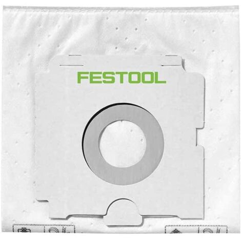 Festool – Sac filtre Selfclean SC FIS-CT 48 – Lot de 5 sacs non-tissés – Aspiration efficace pour matières solides – Compatible modèles CTL 48 E AC