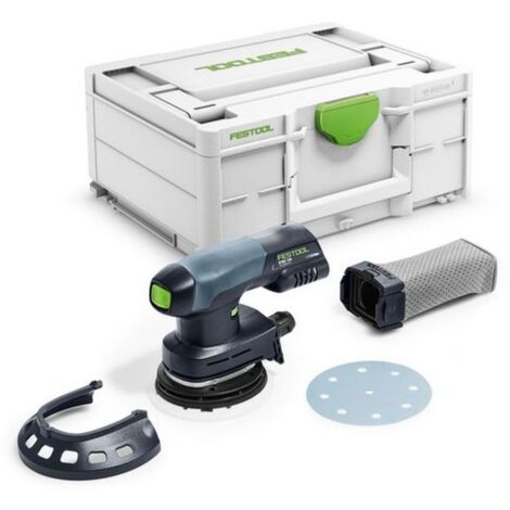 Festool – 576370 Ponceuse excentrique hybride 18V – Moteur EC-TEC sans balais – Ø plateau 125mm – Aspiration intégrée pour surfaces délicates - 125-Basic