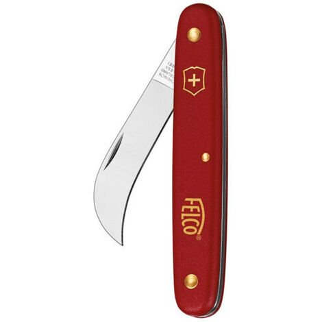 FELCO Greffoir et couteau de taille 3.90 60 (longueur 100 mm, lame 57 mm, lame fortement courbée, couteau en acier inoxydable) FELCO 3.90 60 (1/2)