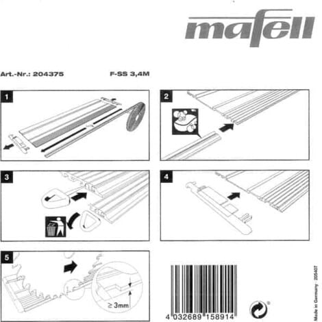 Mafell Pare-éclats F-SS 3,4M- 204375