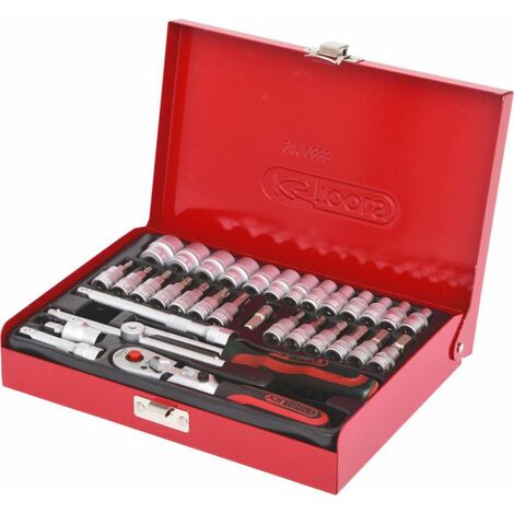 Kstools – Coffret multi-outils 33 pcs – Acier chrome-vanadium – Cliquet réversible avec desserrage rapide – Valise en acier robuste (1/5)