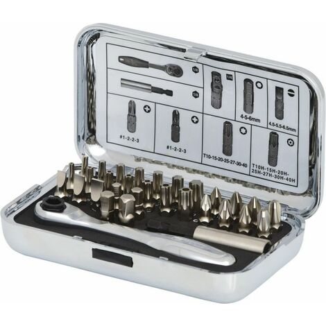 KS TOOLS 1/4 Coffret d'embouts CHROMEplus, 31 pcs - 918.4600