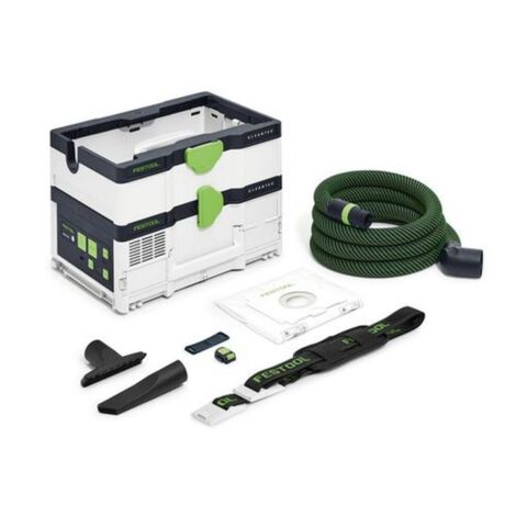 Festool – Aspirateur sans fil 36V – Puissance d'aspiration 18000Pa – Technologie Bluetooth® – Format Systainer pour mobilité