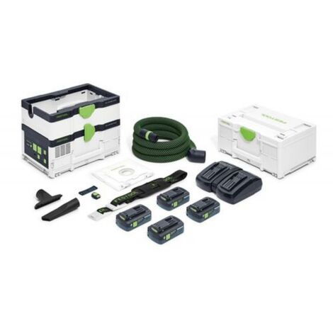 Festool – Aspirateur sans fil 36V – Puissance d'aspiration 18000Pa – Technologie Bluetooth® – Format Systainer compact pour chantiers (1/10)
