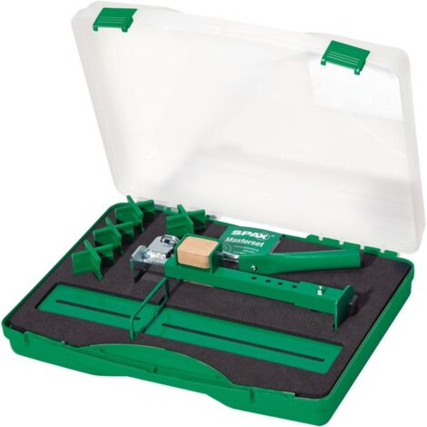 Spax – Redresseur de lame pour pose terrasse bois – Espace régulier entre lames – Pour bois dur et teck – Vissage rapide en série