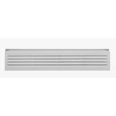 EMUCA 8934869 Grille de ventilation pour Réfrigérateur/Four en Aluminium Anodisé Inox