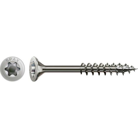 SPAX 0197000400503 Vis à bois 4 mm 50 mm T-STAR plus 88091 acier inoxydable A2 200 pc(s)