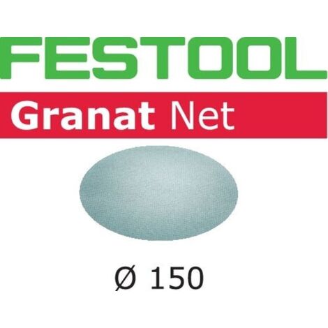 Festool – Disque abrasif maillé 150mm P80 – Lot de 50 pièces – Aspiration efficace pour ponçage enduits et peintures – Compatible avec RO 150, ETS 150