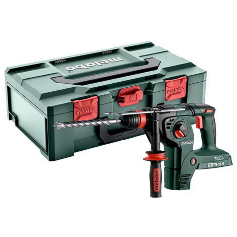 Perforateur burineur sans fil 18V – Énergie de percussion 3.1J – SDS-plus pour béton, pierre et métal – Coffret MetaBOX 165 L - KHA 36-18
