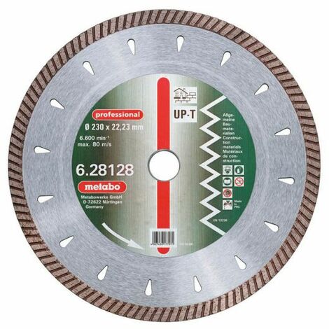 Metabo Meule de tronçonnage diamantée, 125 x 2,2 x 22,23 mm, professional, up-t, turbo, universelle (628125000) (1/2)