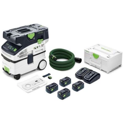 Festool – Aspirateur sans fil CTMC midi I-PLUS – Puissance d'aspiration 36V – 2 batteries 18V – Dépression 19000Pa – 577672 (1/10)